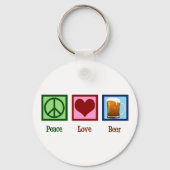 Porte-clés Peace Love Beer (Verso)