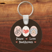 Porte-clés Peace Love Beethoven Porte - clé (Recto)
