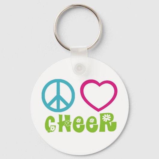 Porte-clés Peace Love Cheer (Recto)