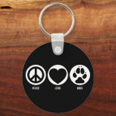 Porte-clés Peace Love Chiens Porte - clé (Recto)