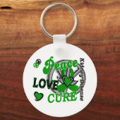 Porte-clés Peace Love Cure 2 Maladie rénale (Recto)