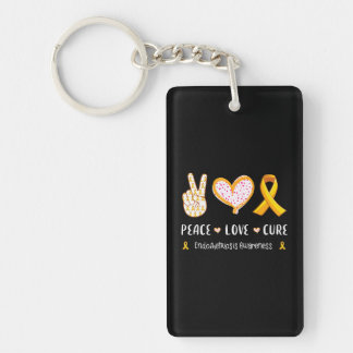 Porte-clés Peace Love cure Endometriose sensibilisation pour 