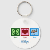 Porte-clés Peace Love Emu (Verso)