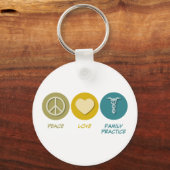 Porte-clés Peace Love Family Practice (Recto)