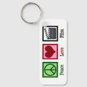 Porte-clés Peace Love Film Company Custom Clapper Board (Recto)