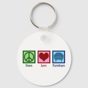 Porte-clés Peace Love Furniture Company