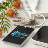 Porte-clés Peace Love Hanoukka Jewish Hanoukka Chanukah (Devant droit)