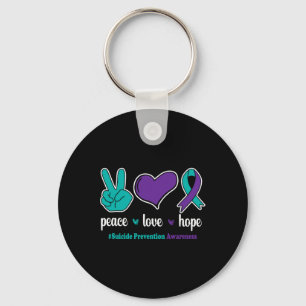 Porte-clés Peace Love Hope - Prévention du suicide
