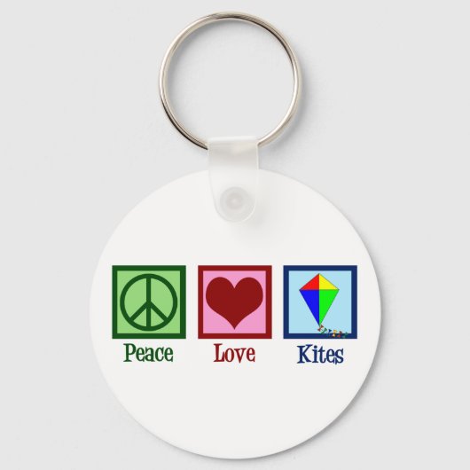 Porte-clés Peace Love Kites (Verso)