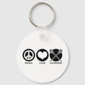 Porte-clés Peace Love Lacrosse (Recto)