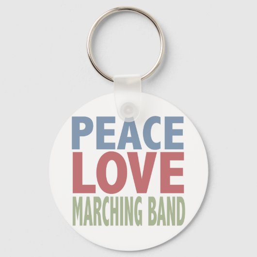 Porte-clés Peace Love Marching (Recto)