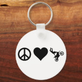 Porte-clés Peace Love Motocross (Recto)