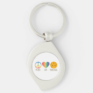 Porte-clés Peace Love Pickleball