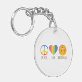 Porte-clés Peace Love Pickleball (Devant gauche)