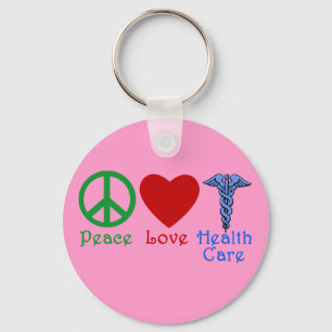 Porte-clés Peace Love Produits de santé