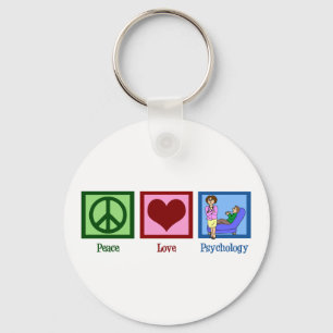 Porte-clés Peace Love Psychology