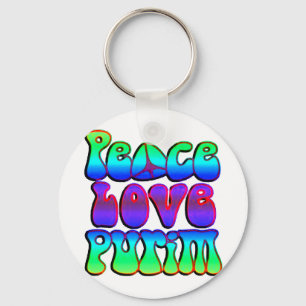 Porte-clés Peace Love Purim