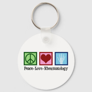 Porte-clés Peace Love Rheumatology
