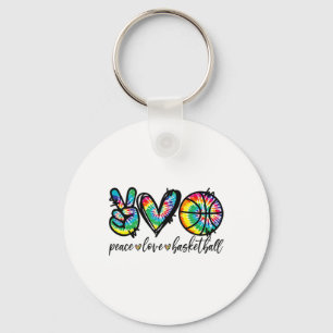 Porte-clés Peace Love Sketll Tie Dye mignonne Sketll Amateurs