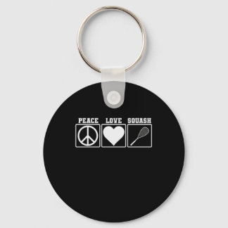 Porte-clés Peace love Squash