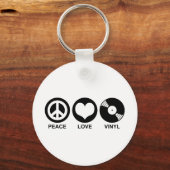Porte-clés Peace Love Vinyl (Recto)