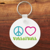 Porte-clés Peace Love Volley (Recto)