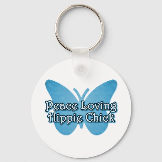 Porte-clés Peace Loving Hippie Chick (Recto)
