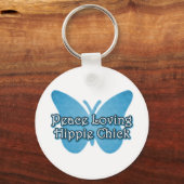 Porte-clés Peace Loving Hippie Chick (Recto)