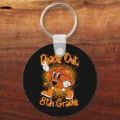 Porte-clés Peace Out 8e 8e année d'études Dernière journée de (Recto)