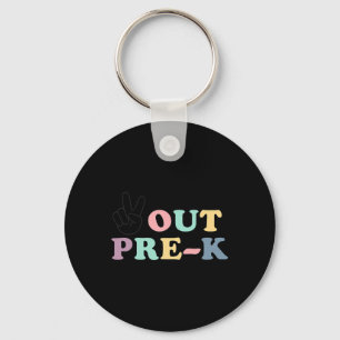 Porte-clés Peace Out Pre-k Cl De 2025 Graduation Femmes Enfan