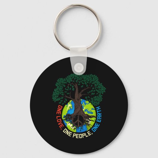 Porte-clés Peace Tree Love - Protection De l'environnement Ea (Recto)
