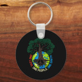 Porte-clés Peace Tree Love - Protection De l'environnement Ea (Recto)
