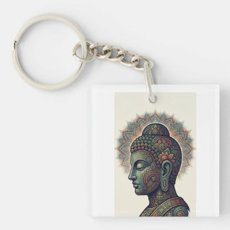 Porte-clés Peaceful Buddha and Dhamma Art - Acrylic Keychain