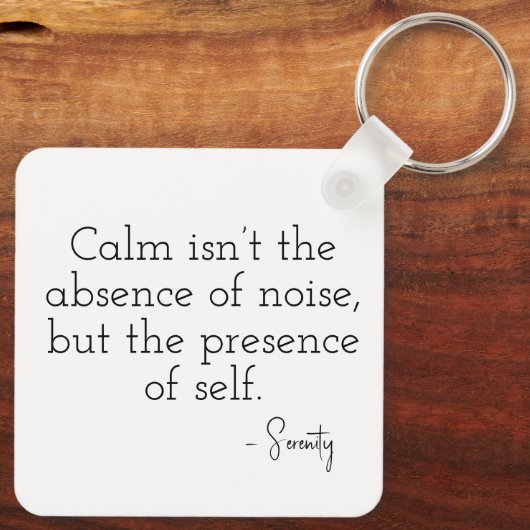 Porte-clés Peaceful pixel face in soft tones (Verso)