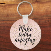 Porte-clés Peach Blush Gold Inspirational Extraordinaire (Recto)