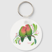 Porte-clés Peach Faced Inséparables (Recto)