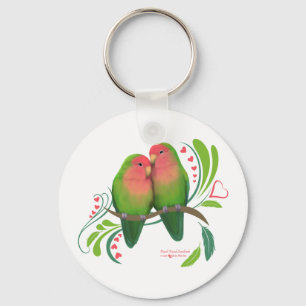 Porte-clés Peach Faced Love Birds