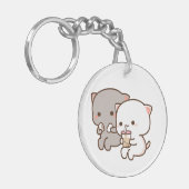 Porte-clés Peach Loves Goma raconte l'émotion des couples (Devant gauche)