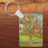 Porte-clés Peach Tree rose en fleurs par Vincent van Gogh (Recto)