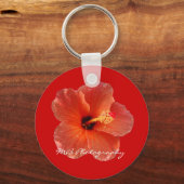 Porte-clés Peachy Hibiscus Porte - clé (Recto)