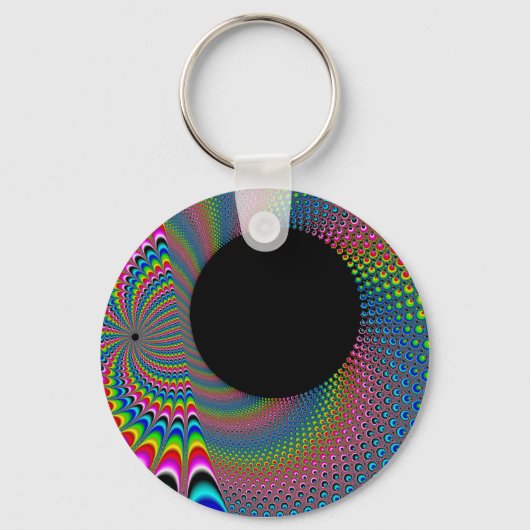 Porte-clés Peackock A Delic - Art Fractal (Recto)