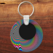 Porte-clés Peackock A Delic - Art Fractal (Recto)