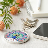 Porte-clés Peacock coloré (Côté)