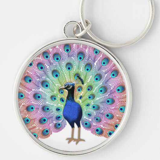 Porte-clés Peacock coloré (Devant)