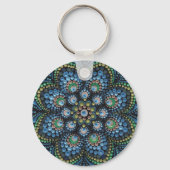 Porte-clés Peacock Dot Mandala (Verso)