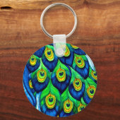 Porte-clés Peacock Feathers Design (Recto)