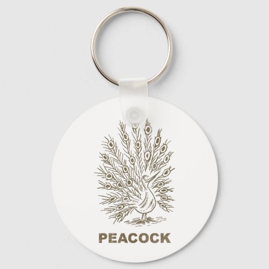 Porte-clés Peacock vintage (Recto)