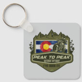 Porte-clés Peak to Peak Scenic Byway Motorcycle 01 (Recto)