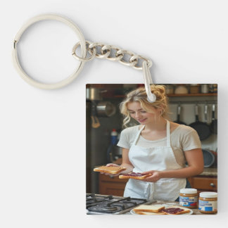 Porte-clés Peanutbutter and Jelly Sandwich Custom