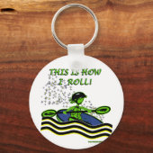 Porte-clés Peau blanche Kayak Roll (Recto)